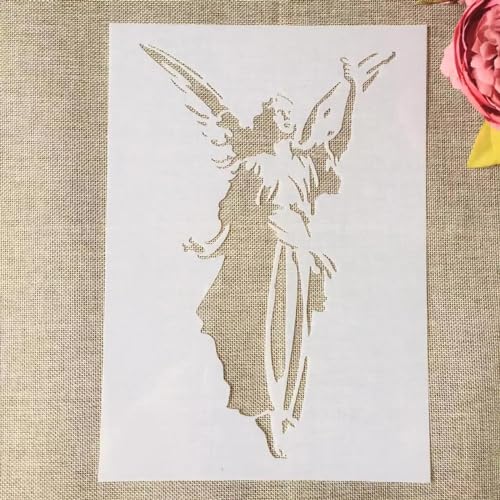 Schablonen zum Malen, A4, 29 cm, Motiv: Engelgöttin, wiederverwendbare Schablonen zum Basteln auf Holz, Wand, Stoff, Felsen, Leinwand, Möbel, DIY-Kunstprojekte Schablonen zum Malen, A4, 29 cm, Motiv: Engelgöttin, wiederverwendbare Schablonen zum Basteln auf Holz, Wand, Stoff, Felsen, Leinwand, Möbel, DIY-Kunstprojekte von DAOTUNGWDHUO