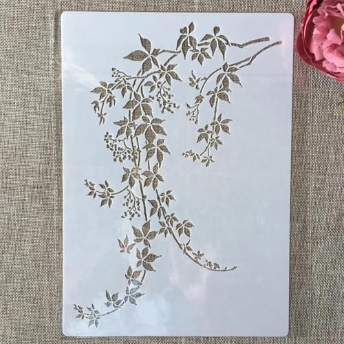 Schablonen zum Malen, A4, 29 cm, Zweigbaum, Ginkgoblatt, Kunstschablonen zum Basteln, wiederverwendbar, Schichtvorlagen-Set, Farbe auf Holz, Wand, Leinwand, Stil B Schablonen zum Malen, A4, 29 cm, Zweigbaum, Ginkgoblatt, Kunstschablonen zum Basteln, wiederverwendbar, Schichtvorlagen-Set, Farbe auf Holz, Wand, Leinwand, Stil B von DAOTUNGWDHUO