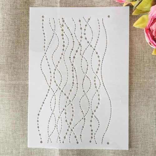 Schablonen zum Malen, A4, 29 cm, dünne Linie, Punktkunst-Schablonen zum Basteln, wiederverwendbar, Schichtvorlagen-Set, Farbe auf Holz, Wand, Leinwand, Stil A Schablonen zum Malen, A4, 29 cm, dünne Linie, Punktkunst-Schablonen zum Basteln, wiederverwendbar, Schichtvorlagen-Set, Farbe auf Holz, Wand, Leinwand, Stil A von DAOTUNGWDHUO