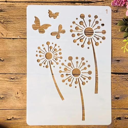 Schablonen zum Malen, A4, 29 cm, große Blätter, Kunstschablonen zum Basteln, wiederverwendbar, Schichtvorlagen-Set, Farbe auf Holz, Wand, Leinwand, Stil E Schablonen zum Malen, A4, 29 cm, große Blätter, Kunstschablonen zum Basteln, wiederverwendbar, Schichtvorlagen-Set, Farbe auf Holz, Wand, Leinwand, Stil E von DAOTUNGWDHUO