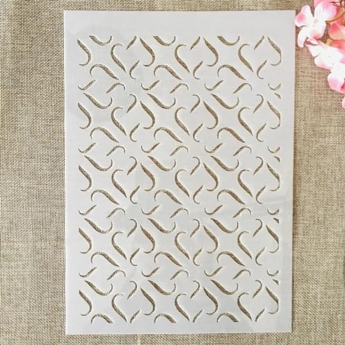 Schablonen zum Malen, A4, 29 x 21 cm, geometrische Textur, Kunstschablonen zum Basteln, wiederverwendbar, Schichtvorlagen-Set, Farbe auf Holz, Wand, Leinwand Schablonen zum Malen, A4, 29 x 21 cm, geometrische Textur, Kunstschablonen zum Basteln, wiederverwendbar, Schichtvorlagen-Set, Farbe auf Holz, Wand, Leinwand von DAOTUNGWDHUO