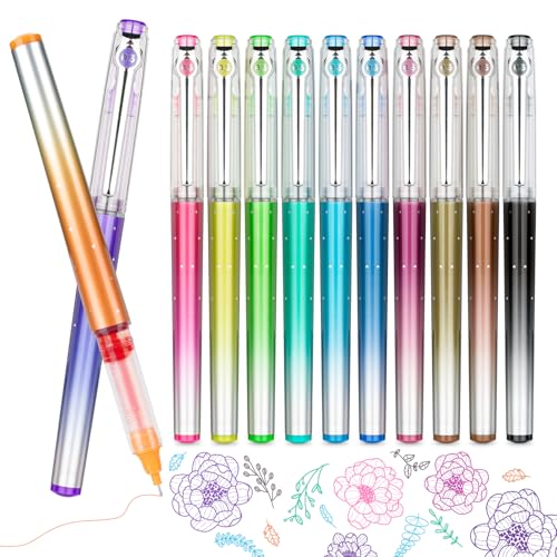 DAPAWIN 12 Farben Tintenroller mit Flüssigtinte, 0,5 mm Fineliner Set Rollerball Pen, Kugelschreiber für Journaling, Schreibt, Zeichnen, Notizen, Schulsachen, Büro, Trocknet Schnell Gelstifte DAPAWIN 12 Farben Tintenroller mit Flüssigtinte, 0,5 mm Fineliner Set Rollerball Pen, Kugelschreiber für Journaling, Schreibt, Zeichnen, Notizen, Schulsachen, Büro, Trocknet Schnell Gelstifte von DAPAWIN