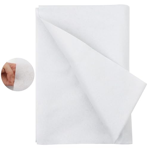 DARENYI Einseitige Nicht Gewebte Heißschmelze Futter Stoff Fusible Fleece-Zwischenschicht zum Nähen, Non-Woven Fusible-Zwischenschicht, einseitiges Polyester-Gewebe für DIY Crafts Supplies (1.5m x 1m) von DARENYI