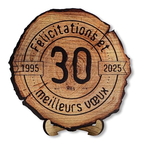DARO Design - Holzscheibe - 30 Jahre - Größe 20cm- Geschenk zum Jubiläum, 30 Geburtstag, Jahrestag - Herzlichen Glückwunsch DARO Design - Holzscheibe - 30 Jahre - Größe 20cm- Geschenk zum Jubiläum, 30 Geburtstag, Jahrestag - Herzlichen Glückwunsch von DARO Design