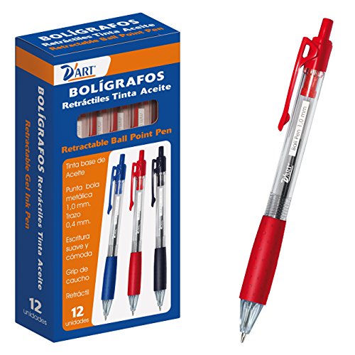 D'Art 79417 Kugelschreiber, einziehbar, 1 mm, Rot, 12 Stück D'Art 79417 Kugelschreiber, einziehbar, 1 mm, Rot, 12 Stück von D'Art