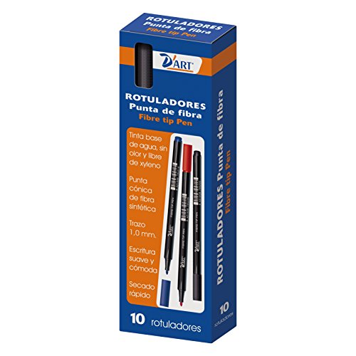 D'Art 79520 Büro-Marker, 1 mm, Schwarz, 10 Stück von DART