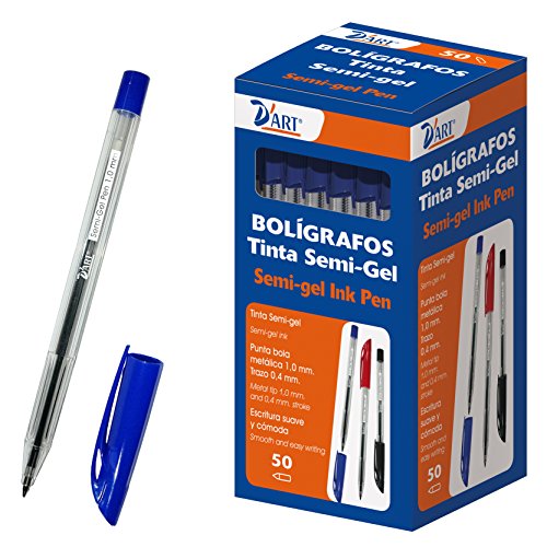 D'Art Kugelschreiber mit Halbgel, 1 mm, 50 Stück, blau D'Art Kugelschreiber mit Halbgel, 1 mm, 50 Stück, blau von D'Art