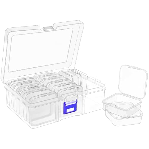 DARUITE Sortierboxen für Kleinteile, 15 Teilige Aufbewahrungsboxen, Aufbewahrungsbox mit Deckel klein für Kleinteile Schmuck Schrauben Bügelperlen Ohrringe Perlen Nähgarn DARUITE Sortierboxen für Kleinteile, 15 Teilige Aufbewahrungsboxen, Aufbewahrungsbox mit Deckel klein für Kleinteile Schmuck Schrauben Bügelperlen Ohrringe Perlen Nähgarn von DARUITE