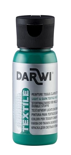 DARWI - DA0100050626C - Un flacon de Peinture Pour Tissus - Coloris Vert foncé - 50 ML TEX - Loisirs Créatifs - Activité Manuelle - Bricolage von DARWI