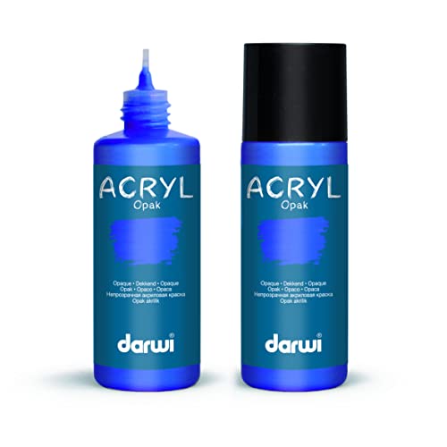 DARWI DA0220080256 Acrylfarbe in Applikatorflasche, Ultramarinblau, 80 ML von DARWI
