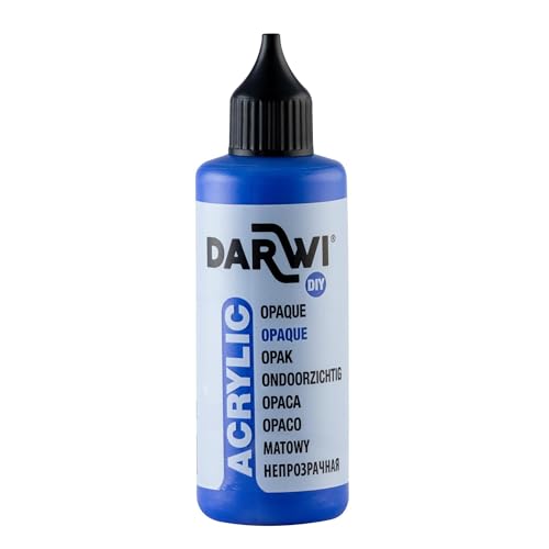 DARWI DA0220080256 Acrylfarbe in Applikatorflasche, Ultramarinblau, 80 ML von DARWI