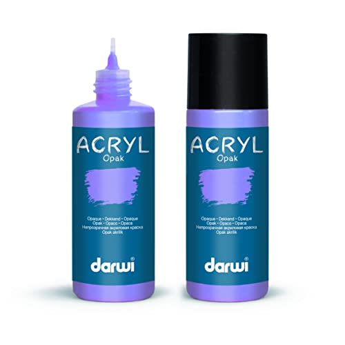 DARWI DA0220080931 Acrylfarbe in Applikatorflasche, Fliederfarben, 80 ML von DARWI