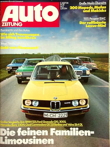 Echte, historische Zeitschrift von 1975 - Garantiert 50 Jahre alt - Personalisiertes Geschenk 50. Geburtstag Mann - Original aus dem Jahr 1975 - Die Geschenkidee für Männer - Autozeitung 02/1975 Echte, historische Zeitschrift von 1975 - Garantiert 50 Jahre alt - Personalisiertes Geschenk 50. Geburtstag Mann - Original aus dem Jahr 1975 - Die Geschenkidee für Männer - Autozeitung 02/1975 von DAS GEBURTSTAGSGESCHENK HISTORISCHE ZEITSCHRIFTEN