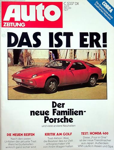 Echte, historische Zeitschrift von 1975 - Garantiert 50 Jahre alt - Personalisiertes Geschenk 50. Geburtstag Mann - Original aus dem Jahr 1975 - Die Geschenkidee für Männer - Autozeitung 17/1975 von DAS GEBURTSTAGSGESCHENK HISTORISCHE ZEITSCHRIFTEN