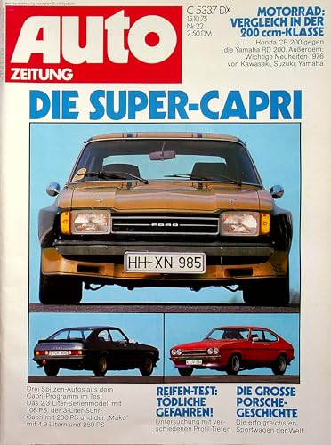 Echte, historische Zeitschrift von 1975 - Garantiert 50 Jahre alt - Personalisiertes Geschenk 50. Geburtstag Mann - Original aus dem Jahr 1975 - Die Geschenkidee für Männer - Autozeitung 22/1975 Echte, historische Zeitschrift von 1975 - Garantiert 50 Jahre alt - Personalisiertes Geschenk 50. Geburtstag Mann - Original aus dem Jahr 1975 - Die Geschenkidee für Männer - Autozeitung 22/1975 von DAS GEBURTSTAGSGESCHENK HISTORISCHE ZEITSCHRIFTEN