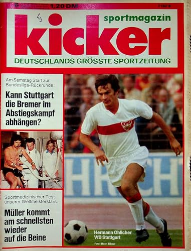Echte, historische Zeitschrift von 1975 - Garantiert 50 Jahre alt - Personalisiertes Geschenk 50. Geburtstag Mann - Original aus dem Jahr 1975 - Die Geschenkidee für Männer - Kicker 06/1975 Echte, historische Zeitschrift von 1975 - Garantiert 50 Jahre alt - Personalisiertes Geschenk 50. Geburtstag Mann - Original aus dem Jahr 1975 - Die Geschenkidee für Männer - Kicker 06/1975 von DAS GEBURTSTAGSGESCHENK HISTORISCHE ZEITSCHRIFTEN