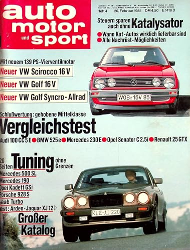 Echte, historische Zeitschrift von 1985 - Garantiert 40 Jahre alt - Personalisiertes Geschenk 40. Geburtstag Mann - Original aus dem Jahr 1985 - Die Geschenkidee für Männer - Auto Motor Sport 04/1985 Echte, historische Zeitschrift von 1985 - Garantiert 40 Jahre alt - Personalisiertes Geschenk 40. Geburtstag Mann - Original aus dem Jahr 1985 - Die Geschenkidee für Männer - Auto Motor Sport 04/1985 von DAS GEBURTSTAGSGESCHENK HISTORISCHE ZEITSCHRIFTEN