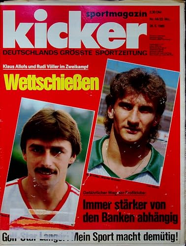 Echte, historische Zeitschrift von 1985 - Garantiert 40 Jahre alt - Personalisiertes Geschenk 40. Geburtstag Mann - Original aus dem Jahr 1985 - Die Geschenkidee für Männer - Kicker 44/1985 von DAS GEBURTSTAGSGESCHENK HISTORISCHE ZEITSCHRIFTEN