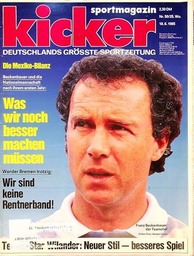 Echte, historische Zeitschrift von 1985 - Garantiert 40 Jahre alt - Personalisiertes Geschenk 40. Geburtstag Mann - Original aus dem Jahr 1985 - Die Geschenkidee für Männer - Kicker 50/1985 Echte, historische Zeitschrift von 1985 - Garantiert 40 Jahre alt - Personalisiertes Geschenk 40. Geburtstag Mann - Original aus dem Jahr 1985 - Die Geschenkidee für Männer - Kicker 50/1985 von DAS GEBURTSTAGSGESCHENK HISTORISCHE ZEITSCHRIFTEN