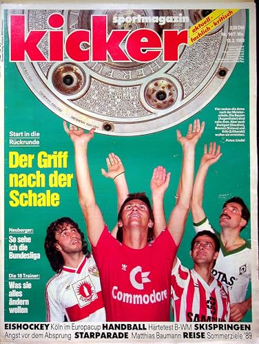 Echte, historische Zeitschrift von 1989 - Garantiert 36 Jahre alt - Personalisiertes Geschenk 36. Geburtstag Mann - Original aus dem Jahr 1989 - Die Geschenkidee für Männer - Kicker 14/1989 Echte, historische Zeitschrift von 1989 - Garantiert 36 Jahre alt - Personalisiertes Geschenk 36. Geburtstag Mann - Original aus dem Jahr 1989 - Die Geschenkidee für Männer - Kicker 14/1989 von DAS GEBURTSTAGSGESCHENK HISTORISCHE ZEITSCHRIFTEN