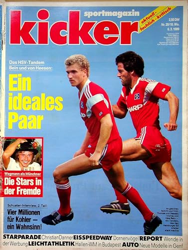 Echte, historische Zeitschrift von 1989 - Garantiert 36 Jahre alt - Personalisiertes Geschenk 36. Geburtstag Mann - Original aus dem Jahr 1989 - Die Geschenkidee für Männer - Kicker 20/1989 von DAS GEBURTSTAGSGESCHENK HISTORISCHE ZEITSCHRIFTEN