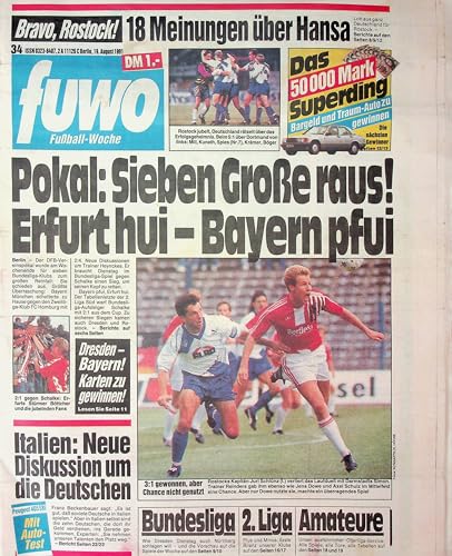 Echte, historische Zeitschrift von 1991 - Garantiert 34 Jahre alt - Personalisiertes Geschenk 34. Geburtstag Mann - Original aus dem Jahr 1991 - Die Geschenkidee für Männer - Fuwo 34/1991 Echte, historische Zeitschrift von 1991 - Garantiert 34 Jahre alt - Personalisiertes Geschenk 34. Geburtstag Mann - Original aus dem Jahr 1991 - Die Geschenkidee für Männer - Fuwo 34/1991 von DAS GEBURTSTAGSGESCHENK HISTORISCHE ZEITSCHRIFTEN