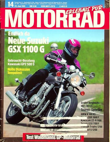 Echte, historische Zeitschrift von 1991 - Garantiert 34 Jahre alt - Personalisiertes Geschenk 34. Geburtstag Mann - Original aus dem Jahr 1991 - Die Geschenkidee für Männer - Motorrad 14/1991 von DAS GEBURTSTAGSGESCHENK HISTORISCHE ZEITSCHRIFTEN