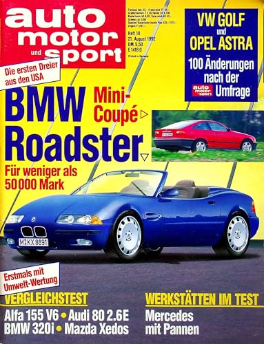 Echte, historische Zeitschrift von 1992 - Garantiert 33 Jahre alt - Personalisiertes Geschenk 33. Geburtstag Mann - Original aus dem Jahr 1992 - Die Geschenkidee für Männer - Auto Motor Sport 18/1992 Echte, historische Zeitschrift von 1992 - Garantiert 33 Jahre alt - Personalisiertes Geschenk 33. Geburtstag Mann - Original aus dem Jahr 1992 - Die Geschenkidee für Männer - Auto Motor Sport 18/1992 von DAS GEBURTSTAGSGESCHENK HISTORISCHE ZEITSCHRIFTEN