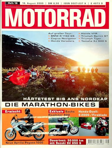 Echte, historische Zeitschrift von 2000 - Garantiert 25 Jahre alt - Personalisiertes Geschenk 25. Geburtstag Mann - Original aus dem Jahr 2000 - Die Geschenkidee für Männer - Motorrad 18/2000 von DAS GEBURTSTAGSGESCHENK HISTORISCHE ZEITSCHRIFTEN