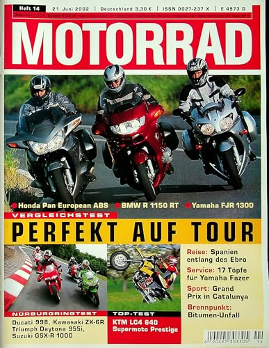 Echte, historische Zeitschrift von 2002 - Garantiert 23 Jahre alt - Personalisiertes Geschenk 23. Geburtstag Mann - Original aus dem Jahr 2002 - Die Geschenkidee für Männer - Motorrad 14/2002 von DAS GEBURTSTAGSGESCHENK HISTORISCHE ZEITSCHRIFTEN