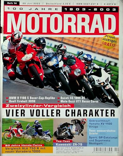 Echte, historische Zeitschrift von 2003 - Garantiert 22 Jahre alt - Personalisiertes Geschenk 22. Geburtstag Mann - Original aus dem Jahr 2003 - Die Geschenkidee für Männer - Motorrad 14/2003 Echte, historische Zeitschrift von 2003 - Garantiert 22 Jahre alt - Personalisiertes Geschenk 22. Geburtstag Mann - Original aus dem Jahr 2003 - Die Geschenkidee für Männer - Motorrad 14/2003 von DAS GEBURTSTAGSGESCHENK HISTORISCHE ZEITSCHRIFTEN