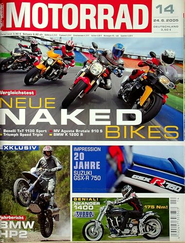 Echte, historische Zeitschrift von 2005 - Garantiert 20 Jahre alt - Personalisiertes Geschenk 20. Geburtstag Junge - Original aus dem Jahr 2005 - Die Geschenkidee für Männer - Motorrad 14/2005 Echte, historische Zeitschrift von 2005 - Garantiert 20 Jahre alt - Personalisiertes Geschenk 20. Geburtstag Junge - Original aus dem Jahr 2005 - Die Geschenkidee für Männer - Motorrad 14/2005 von DAS GEBURTSTAGSGESCHENK HISTORISCHE ZEITSCHRIFTEN