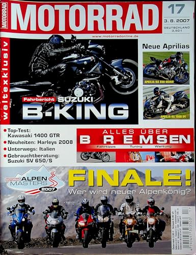 Echte, historische Zeitschrift von 2007 - Garantiert 18 Jahre alt - Personalisiertes Geschenk 18. Geburtstag Junge - Original aus dem Jahr 2007 - Die Geschenkidee für Männer - Motorrad 17/2007 Echte, historische Zeitschrift von 2007 - Garantiert 18 Jahre alt - Personalisiertes Geschenk 18. Geburtstag Junge - Original aus dem Jahr 2007 - Die Geschenkidee für Männer - Motorrad 17/2007 von DAS GEBURTSTAGSGESCHENK HISTORISCHE ZEITSCHRIFTEN