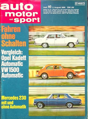 Echte, historische Zeitschrift von Anfang August 1969 - AMS 16/1969 - Personalisiertes Geschenk zum 56. Geburtstag für Männer - Original aus dem Jahr 1969 - Die Geschenkidee für Frau und Mann Echte, historische Zeitschrift von Anfang August 1969 - AMS 16/1969 - Personalisiertes Geschenk zum 56. Geburtstag für Männer - Original aus dem Jahr 1969 - Die Geschenkidee für Frau und Mann von DAS GEBURTSTAGSGESCHENK HISTORISCHE ZEITSCHRIFTEN