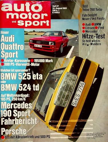 Echte, historische Zeitschrift von Anfang August 1983 - AMS 17/1983 - Personalisiertes Geschenk zum 42. Geburtstag für Männer - Original aus dem Jahr 1983 - Die Geschenkidee für Frau und Mann Echte, historische Zeitschrift von Anfang August 1983 - AMS 17/1983 - Personalisiertes Geschenk zum 42. Geburtstag für Männer - Original aus dem Jahr 1983 - Die Geschenkidee für Frau und Mann von DAS GEBURTSTAGSGESCHENK HISTORISCHE ZEITSCHRIFTEN