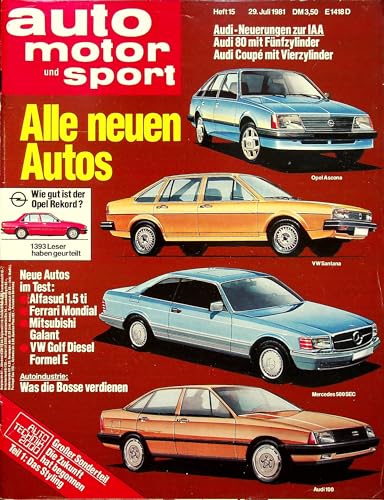 Echte, historische Zeitschrift von Anfang Juli 1981 - AMS 15/1981 - Personalisiertes Geschenk zum 44. Geburtstag für Männer - Original aus dem Jahr 1981 - Die Geschenkidee für Frau und Mann Echte, historische Zeitschrift von Anfang Juli 1981 - AMS 15/1981 - Personalisiertes Geschenk zum 44. Geburtstag für Männer - Original aus dem Jahr 1981 - Die Geschenkidee für Frau und Mann von DAS GEBURTSTAGSGESCHENK HISTORISCHE ZEITSCHRIFTEN