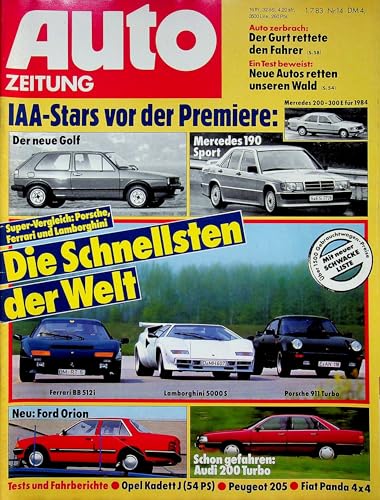 Echte, historische Zeitschrift von Anfang Juli 1983 - Autozeitung 14/1983 - Personalisiertes Geschenk zum 42. Geburtstag für Männer - Original aus 1983 - Die Geschenkidee für Frau und Mann Echte, historische Zeitschrift von Anfang Juli 1983 - Autozeitung 14/1983 - Personalisiertes Geschenk zum 42. Geburtstag für Männer - Original aus 1983 - Die Geschenkidee für Frau und Mann von DAS GEBURTSTAGSGESCHENK HISTORISCHE ZEITSCHRIFTEN
