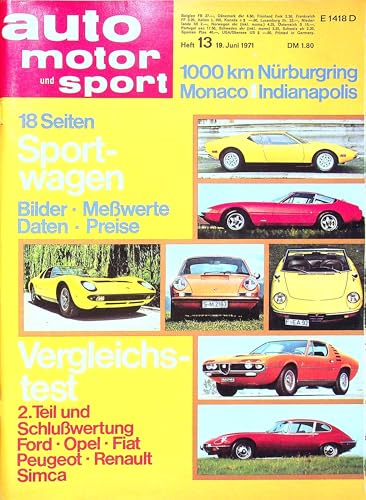 Echte, historische Zeitschrift von Anfang Juni 1971 - AMS 13/1971 - Personalisiertes Geschenk zum 54. Geburtstag für Männer - Original aus dem Jahr 1971 - Die Geschenkidee für Frau und Mann Echte, historische Zeitschrift von Anfang Juni 1971 - AMS 13/1971 - Personalisiertes Geschenk zum 54. Geburtstag für Männer - Original aus dem Jahr 1971 - Die Geschenkidee für Frau und Mann von DAS GEBURTSTAGSGESCHENK HISTORISCHE ZEITSCHRIFTEN