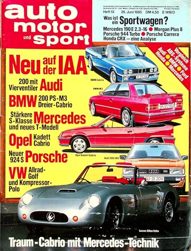 Echte, historische Zeitschrift von Anfang Juni 1985 - AMS 13/1985 - Personalisiertes Geschenk zum 40. Geburtstag für Männer - Original aus dem Jahr 1985 - Die Geschenkidee für Frau und Mann Echte, historische Zeitschrift von Anfang Juni 1985 - AMS 13/1985 - Personalisiertes Geschenk zum 40. Geburtstag für Männer - Original aus dem Jahr 1985 - Die Geschenkidee für Frau und Mann von DAS GEBURTSTAGSGESCHENK HISTORISCHE ZEITSCHRIFTEN