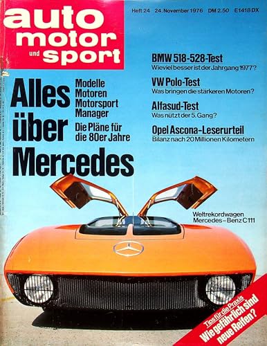 Echte, historische Zeitschrift von Anfang November 1976 - AMS 24/1976 - Personalisiertes Geschenk zum 49. Geburtstag für Männer - Original aus dem Jahr 1976 - Die Geschenkidee für Frau und Mann Echte, historische Zeitschrift von Anfang November 1976 - AMS 24/1976 - Personalisiertes Geschenk zum 49. Geburtstag für Männer - Original aus dem Jahr 1976 - Die Geschenkidee für Frau und Mann von DAS GEBURTSTAGSGESCHENK HISTORISCHE ZEITSCHRIFTEN
