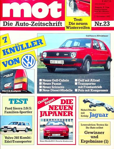Echte, historische Zeitschrift von Anfang November 1985 - MOT 23/1985 - Personalisiertes Geschenk zum 40. Geburtstag für Männer - Original aus dem Jahr 1985 - Die Geschenkidee für Frau und Mann Echte, historische Zeitschrift von Anfang November 1985 - MOT 23/1985 - Personalisiertes Geschenk zum 40. Geburtstag für Männer - Original aus dem Jahr 1985 - Die Geschenkidee für Frau und Mann von DAS GEBURTSTAGSGESCHENK HISTORISCHE ZEITSCHRIFTEN