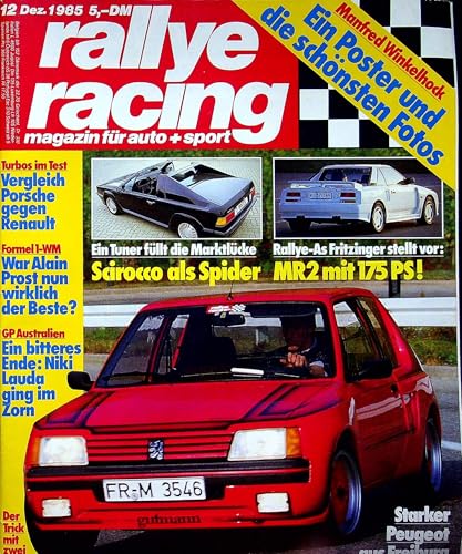 Echte, historische Zeitschrift von Dezember 1985 - Rallye Racing 12/1985 - Personalisiertes Geschenk zum 40. Geburtstag für Männer - Original aus dem Jahr 1985 - Die Geschenkidee für Frau und Mann von DAS GEBURTSTAGSGESCHENK HISTORISCHE ZEITSCHRIFTEN