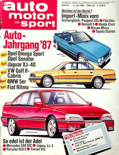 Echte, historische Zeitschrift von Ende Juni 1986 - AMS 14/1986 - Personalisiertes Geschenk zum 39. Geburtstag für Männer - Original aus dem Jahr 1986 - Die Geschenkidee für Frau und Mann von DAS GEBURTSTAGSGESCHENK HISTORISCHE ZEITSCHRIFTEN