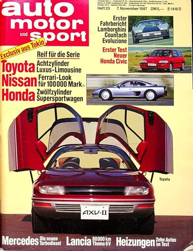 Echte, historische Zeitschrift von Ende Oktober 1987 - AMS 23/1987 - Personalisiertes Geschenk zum 38. Geburtstag für Männer - Original aus dem Jahr 1987 - Die Geschenkidee für Frau und Mann Echte, historische Zeitschrift von Ende Oktober 1987 - AMS 23/1987 - Personalisiertes Geschenk zum 38. Geburtstag für Männer - Original aus dem Jahr 1987 - Die Geschenkidee für Frau und Mann von DAS GEBURTSTAGSGESCHENK HISTORISCHE ZEITSCHRIFTEN