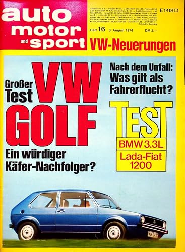 Echte, historische Zeitschrift von Mitte Juli 1974 - AMS 16/1974 - Personalisiertes Geschenk zum 51. Geburtstag für Männer - Original aus dem Jahr 1974 - Die Geschenkidee für Frau und Mann Echte, historische Zeitschrift von Mitte Juli 1974 - AMS 16/1974 - Personalisiertes Geschenk zum 51. Geburtstag für Männer - Original aus dem Jahr 1974 - Die Geschenkidee für Frau und Mann von DAS GEBURTSTAGSGESCHENK HISTORISCHE ZEITSCHRIFTEN