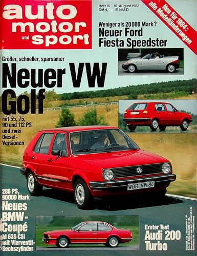Echte, historische Zeitschrift von Mitte Juli 1983 - AMS 16/1983 - Personalisiertes Geschenk zum 42. Geburtstag für Männer - Original aus dem Jahr 1983 - Die Geschenkidee für Frau und Mann Echte, historische Zeitschrift von Mitte Juli 1983 - AMS 16/1983 - Personalisiertes Geschenk zum 42. Geburtstag für Männer - Original aus dem Jahr 1983 - Die Geschenkidee für Frau und Mann von DAS GEBURTSTAGSGESCHENK HISTORISCHE ZEITSCHRIFTEN