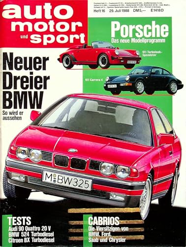 Echte, historische Zeitschrift von Mitte Juli 1988 - AMS 16/1988 - Personalisiertes Geschenk zum 37. Geburtstag für Männer - Original aus dem Jahr 1988 - Die Geschenkidee für Frau und Mann Echte, historische Zeitschrift von Mitte Juli 1988 - AMS 16/1988 - Personalisiertes Geschenk zum 37. Geburtstag für Männer - Original aus dem Jahr 1988 - Die Geschenkidee für Frau und Mann von DAS GEBURTSTAGSGESCHENK HISTORISCHE ZEITSCHRIFTEN
