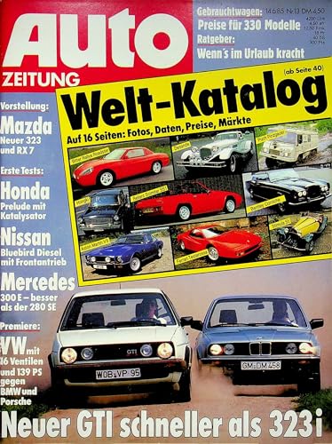 Echte, historische Zeitschrift von Mitte Juni 1985 - Autozeitung 13/1985 - Personalisiertes Geschenk zum 40. Geburtstag für Männer - Original aus 1985 - Die Geschenkidee für Frau und Mann Echte, historische Zeitschrift von Mitte Juni 1985 - Autozeitung 13/1985 - Personalisiertes Geschenk zum 40. Geburtstag für Männer - Original aus 1985 - Die Geschenkidee für Frau und Mann von DAS GEBURTSTAGSGESCHENK HISTORISCHE ZEITSCHRIFTEN