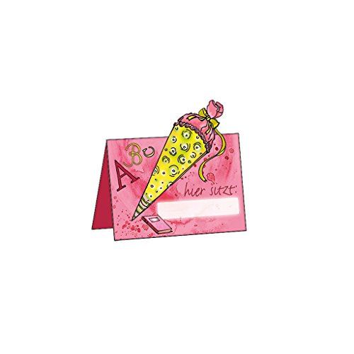 Roth Tischkarte rot 5x9 cm 6er Blister von DAS Produkt