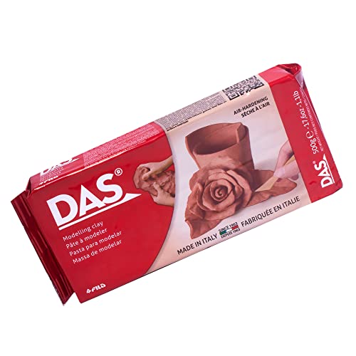 DAS 3871 00 - Lufthärtende Modelliermasse, 500 g, terracotta von DAS